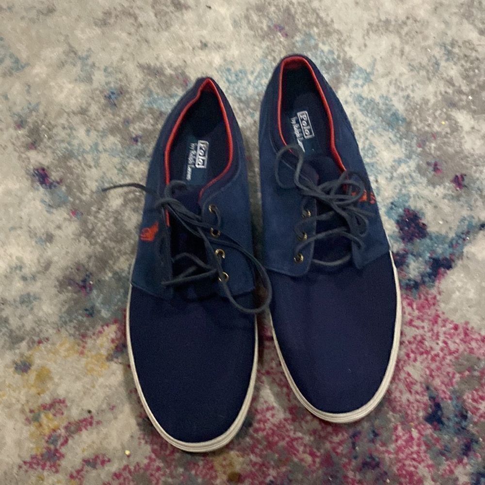 Ralph Lauren Faxon low Canvass with Suede Upper Size 17D
